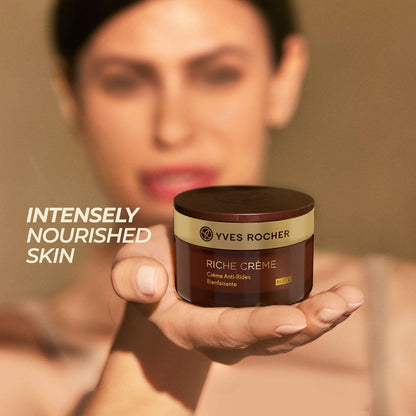 Yves Rocher Comforting Anti-Wrinkle Riche Crème Night | Soften & Smooth Skin | 1.7 fl oz