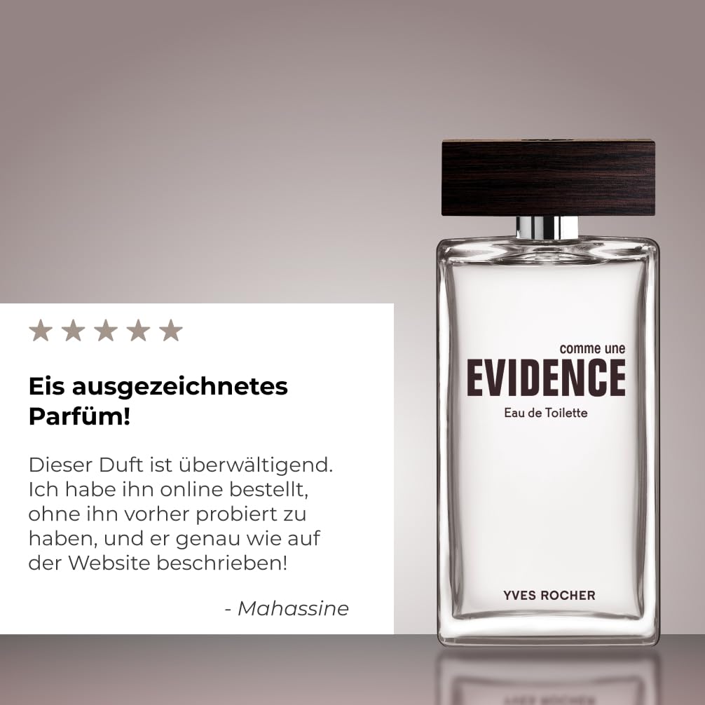 Yves Rocher Comme une Evidence Eau de Toilette for Men, 100 ml./3.3 fl.oz.