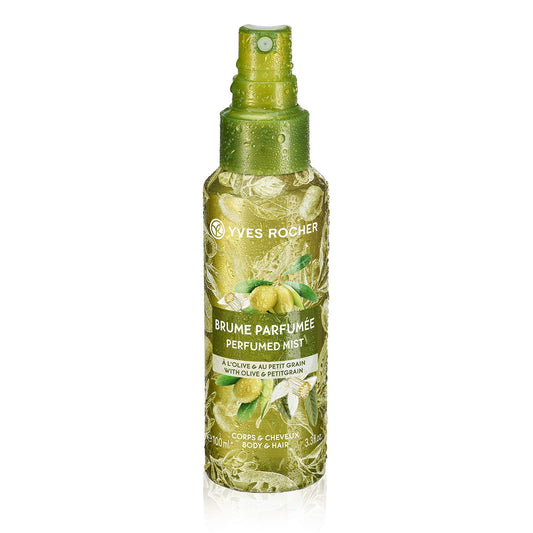 Yves Rocher Olive Petitgrain Perfumed Spray for Body & Hair, 100 ml./3.38 fl.oz.