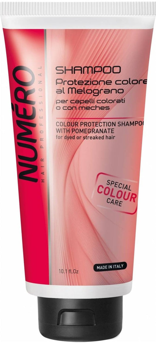 Brelil Numero Colour Protection Shampoo with Pomegranate for dyed or streaked Hair (10.1 fl.oz.)