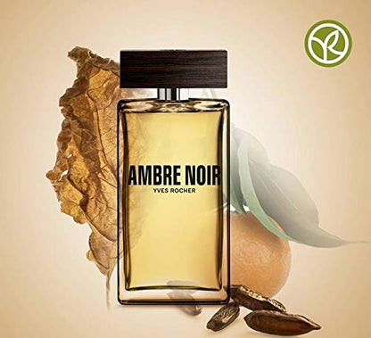 Yves Rocher Ambre Noir - Eau de Toilette for Men, 100 ml./3.38 fl.oz.