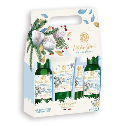 Yves Rocher Concentrated Moisturizing Sensual Cocktail of Frozen Lychee Discovery Kit 4 products Limited Eddition