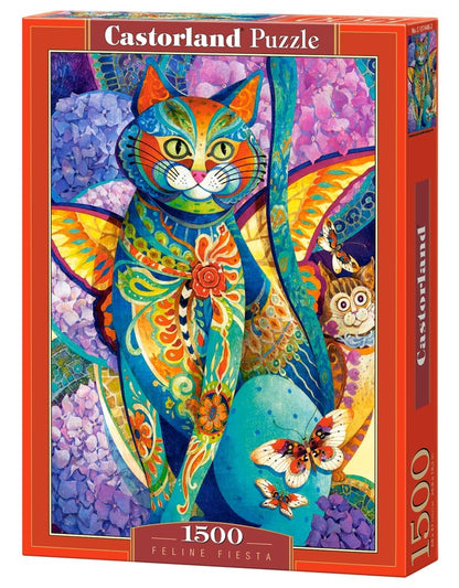 Castorland Puzzle 1500 Pieces, Feline Fiesta - С-151448