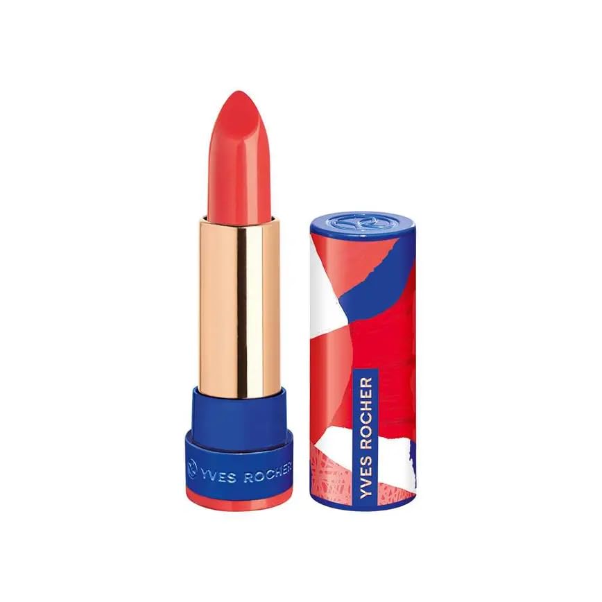 Yves Rocher Lipstick Atlas Rich Color & All-Day Care Nourishing Hydrating Formula Long-Lasting Creamy Texture – 3.7g / 0.13oz
