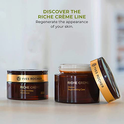 Yves Rocher Comforting Anti-Wrinkle Riche Crème Day | Face Cream to Soften & Smooth Skin 1.7 fl oz