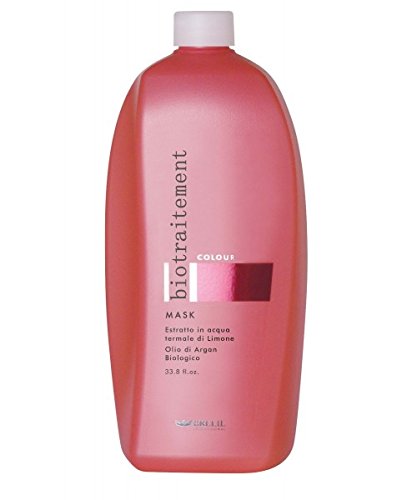 Brelil Bio Treatment Colour Illuminating Mask for coloured hair - Bach Flowers, Organic Argan Oil (33.81 fl.oz.)