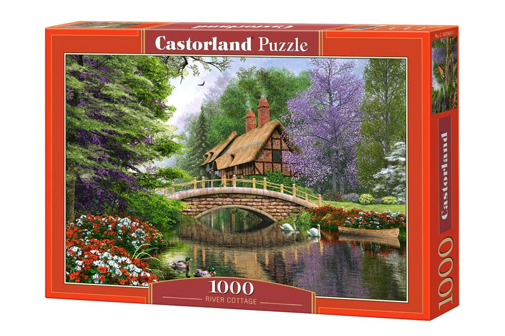 Castorland Puzzle 1000 Pieces, River Cottage - С-102365