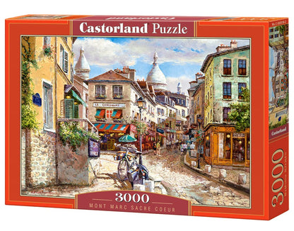 CASTORLAND 3000 Piece Jigsaw Puzzles, Montmartre Sacre Coeur, Puzzle of France, Paris, Adult Puzzles, Castorland C-300518-2