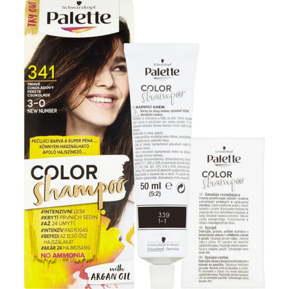 Palette Color Shampoo, 70 ml./2.3 fl.oz. (341 - Dark Chocolate)
