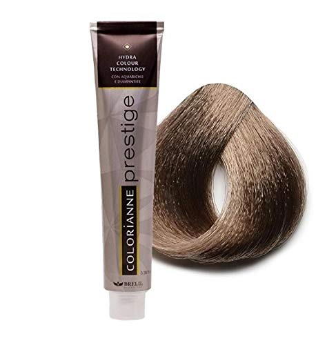 Brelil Colorianne Prestige Technologically Advanced Cream Dyeing Treatment Hydra Color Technology, Light Ash Blonde, 100 ml./3.38 fl.oz. (8/10)