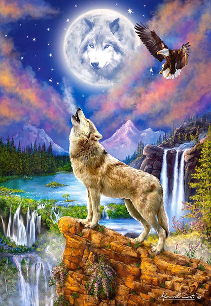 Castorland Puzzle 1500 Pieces, Wolf's Night - С-151806