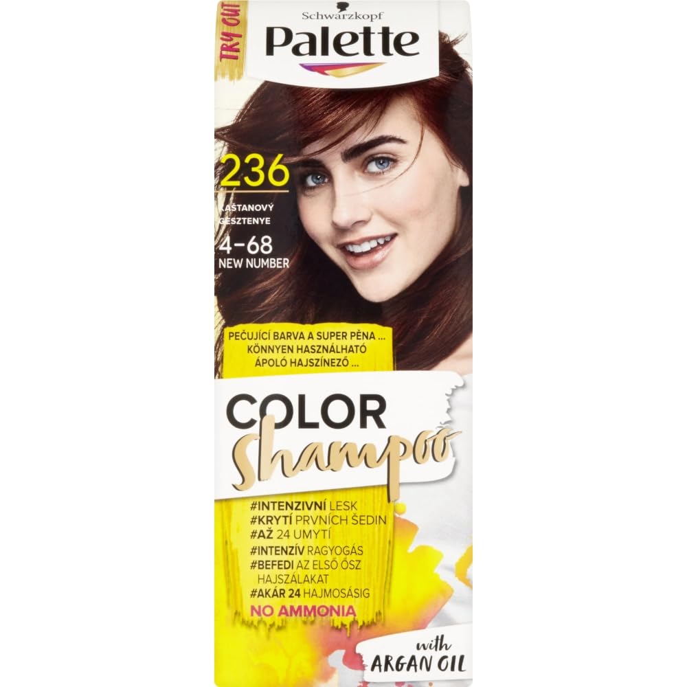Palette Color Shampoo, 70 ml./2.3 fl.oz. (236 - Red Brown)