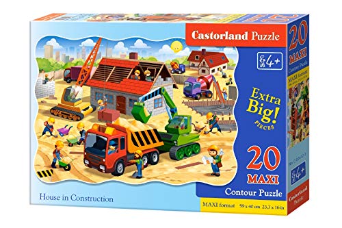 Castorland Puzzle 20 Maxi Pieces, House in Construction - С-02412
