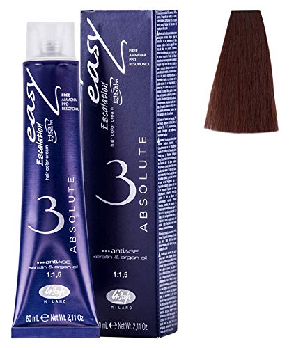 Lisap Easy Absolute 3 Hair Color Cream, 60 ml./2 fl.oz. (77/76 - Medium Beige Copper Blonde)