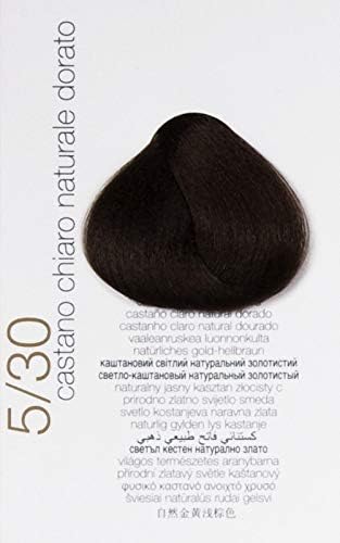 Brelil Colorianne Prestige Technologically Advanced Cream Dyeing Treatment Hydra Color Technology, Light Golden Brown, 100 ml./3.38 fl.oz. (5/30)