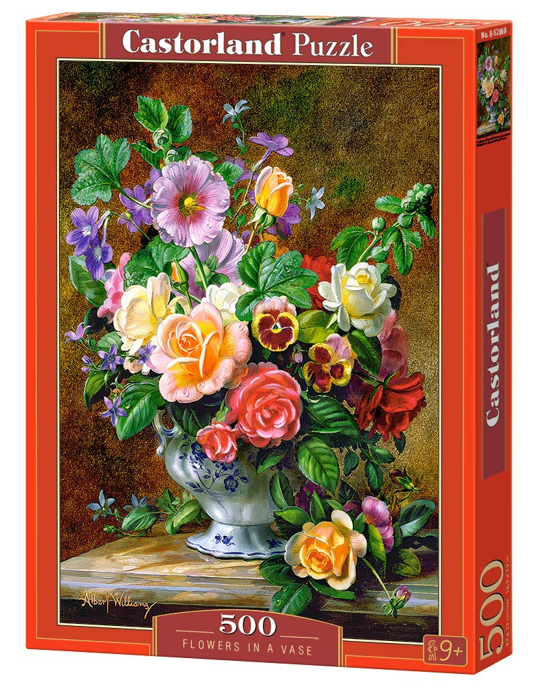 Castorland Puzzle 500 Pieces, Flowers in a Vase - В-52868