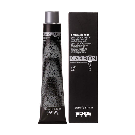Echosline Karbon 9 Charcoal Ash Toner, Pearl, 100 ml./3.3 fl.oz.