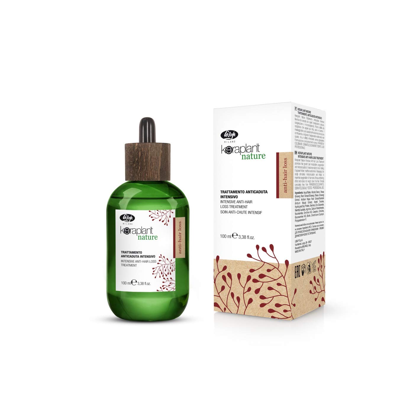 Lisap Keraplant Nature Energizing Treatment, 100 ml./3.38 fl.oz.