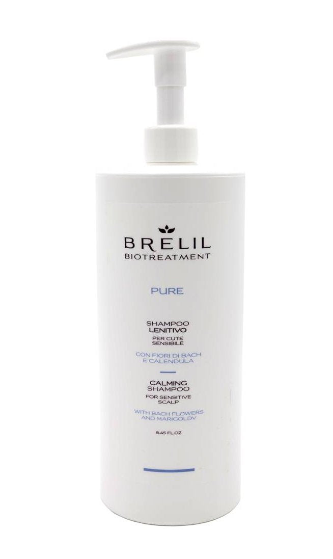 Brelil Bio Treatment Pure Calming Shampoo for sensitive scalp - Bach Flowers, Marigold (33.81 fl.oz.)