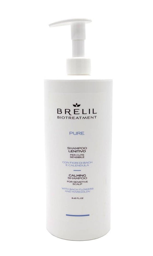 Brelil Bio Treatment Pure Calming Shampoo for sensitive scalp - Bach Flowers, Marigold (33.81 fl.oz.)