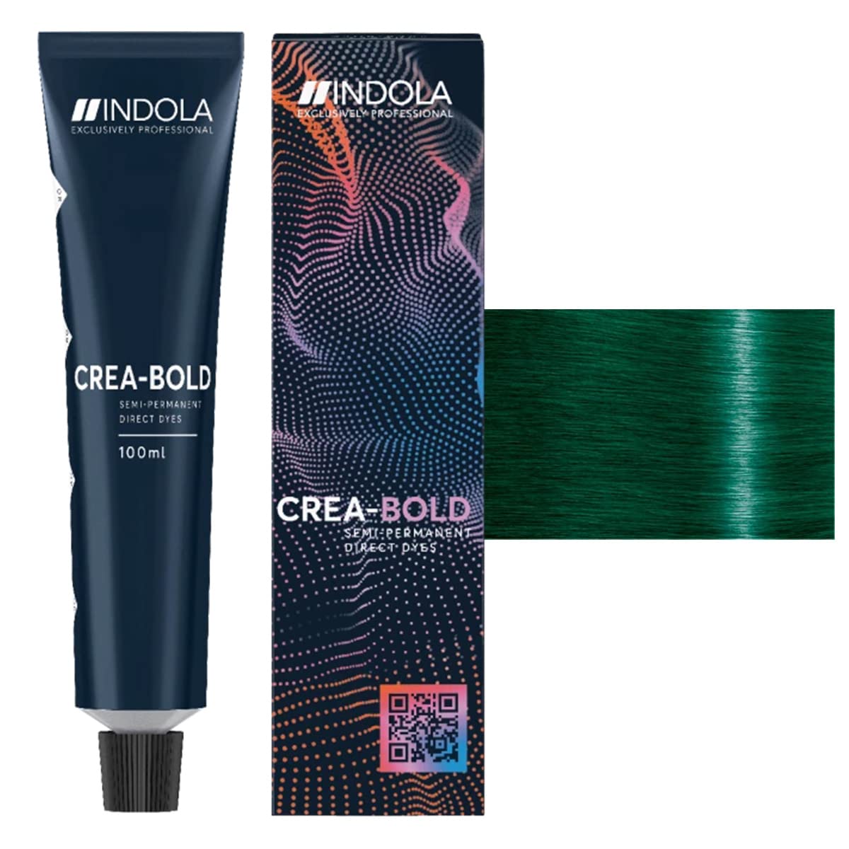 Indola Crea-Bold Semi-Permanent (Teal green). 100ml/3,38flOz
