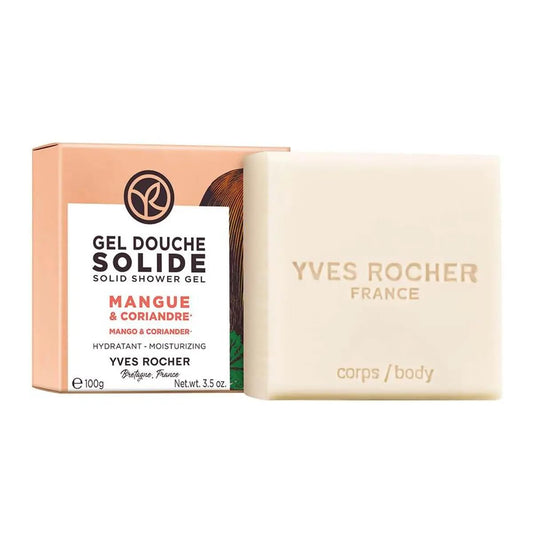 Yves Rocher Mango Coriander Nourishing Solid Shower Gel Bath & Body Routine Women Men Day Care No Soap 100 g./3.3 oz.