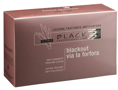 Black Professional Line Anti-Dandruff Hair Lotion, 12x10 ml./0.33 fl.oz.