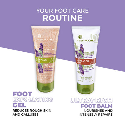 Yves Rocher Foot Exfoliating Gel | Reduce Calluses and Smooth Dry, Rough Skin | 2.5 fl oz