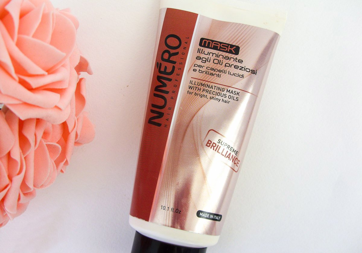 Brelil Numero Illuminating Mask with Precious Oils for bright, shiny Hair (10.1 fl.oz.)