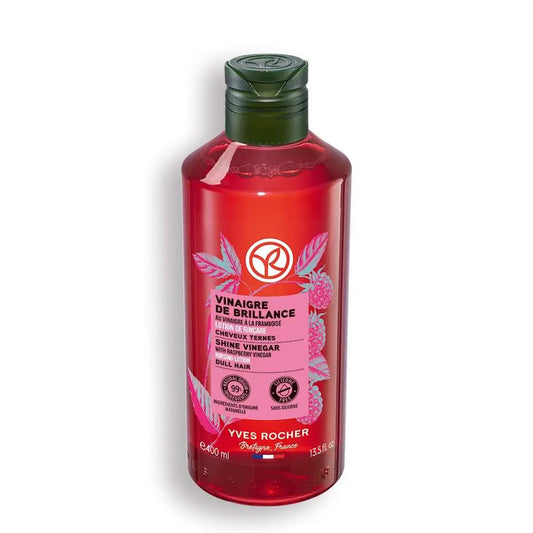 Yves Rocher Raspberry Shine Hair Vinegar – Restores Natural Women Unisex Hair Shine 400 ml./13.5 fl.oz.