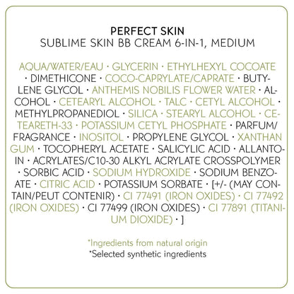 Yves Rocher BB Cream Tinted Moisturizer Foundation for a perfect complexion, All skin type, Dermatologically tested, 50 ml tube (Medium)