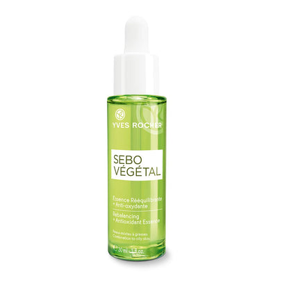Yves Rocher Sebo Végétal Rebalancing + Antioxidant Essence Serum, for Oily and Combination Skin, 30ml bottle with dropper