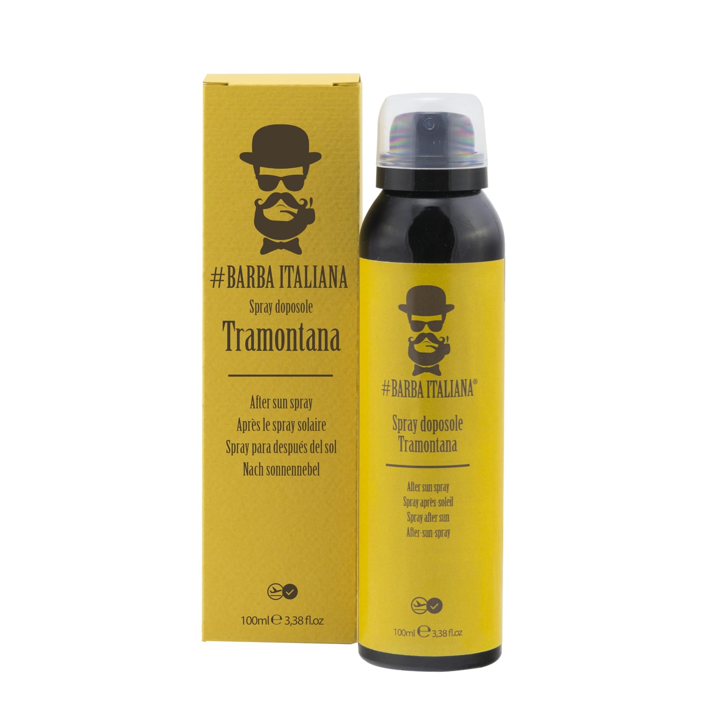 Barba Italiana Tramontana After-Tan Spray for Men 100ml/3.38flOz - Soothing and Hydrating