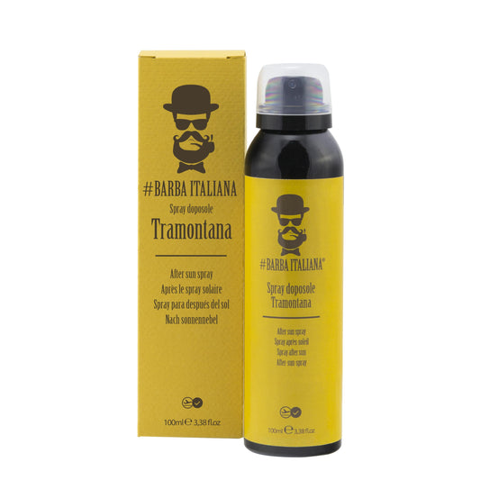 Barba Italiana Tramontana After-Tan Spray for Men 100ml/3.38flOz - Soothing and Hydrating