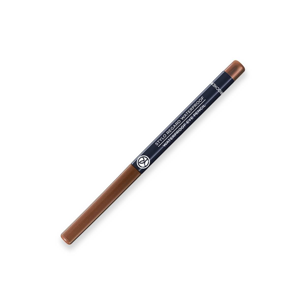 Yves Rocher Waterproof Eye Contour Pencil 03. CHESTNUT - Long-Lasting, Smudge-Proof, Intense Color, Precise Application, Waterproof Formula, Eye Makeup, Lash Line Definition, Smoky Eye Look