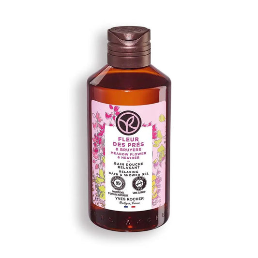 Yves Rocher Meadow Flowers & Heather Nourishing Shower Gel Bath & Body Routine Women Men Day Care 190 ml./6.4 fl.oz.
