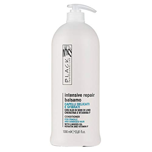 Black Professional Line Regenerating Conditioner for Dry and Lifeless Hair, 1000 ml./33.81 fl.oz.
