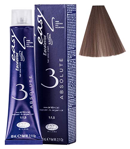 Lisap Easy Absolute 3 Hair Color Cream, 60 ml./2 fl.oz. (9/72 - Extra Light Blonde Cool Beige)