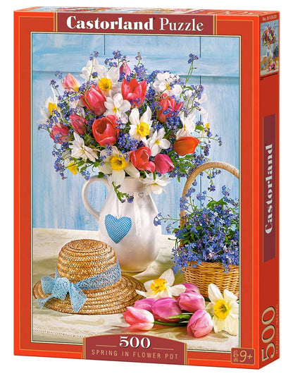 Castorland Puzzle 500 Pieces, Spring in Flower Pot - В-53520
