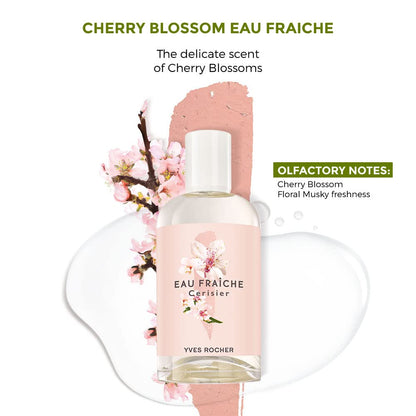 Yves Rocher Cherry Blossom, cherry bloom Eau de toilette for Women, Spray 100 ml./3.3 fl.oz.