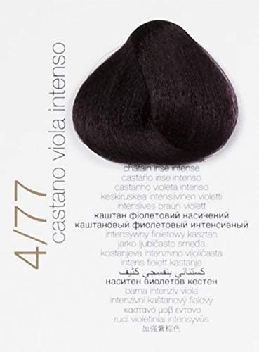 Brelil Colorianne Prestige Technologically Advanced Cream Dyeing Treatment Hydra Color Technology, Intense Purple Brown, 100 ml./3.38 fl.oz. (4/77)