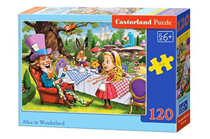 Castorland Puzzle 120 Pieces, Alice in Wonderland - В-13456