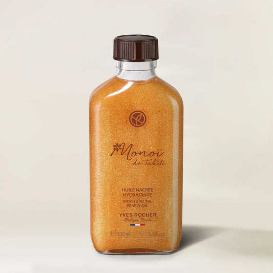 Yves Rocher Monoï de Tahiti Monoi Moisturizing Pearly Body Shimmering Oil Summer Collection 100 ml./3.3 fl.oz.