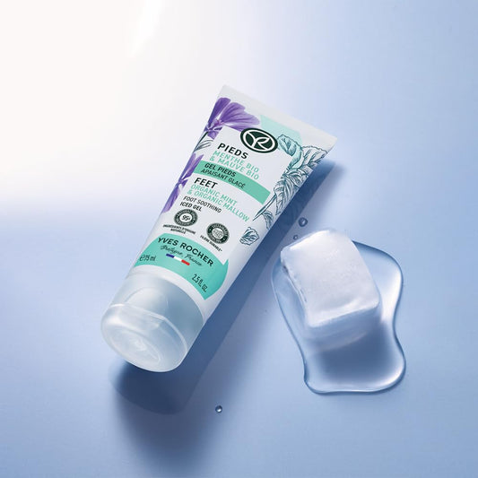 Yves Rocher Cooling Gel to Relieve Leg Fatigue Organic Mint 75 ml./2.5 fl.oz.