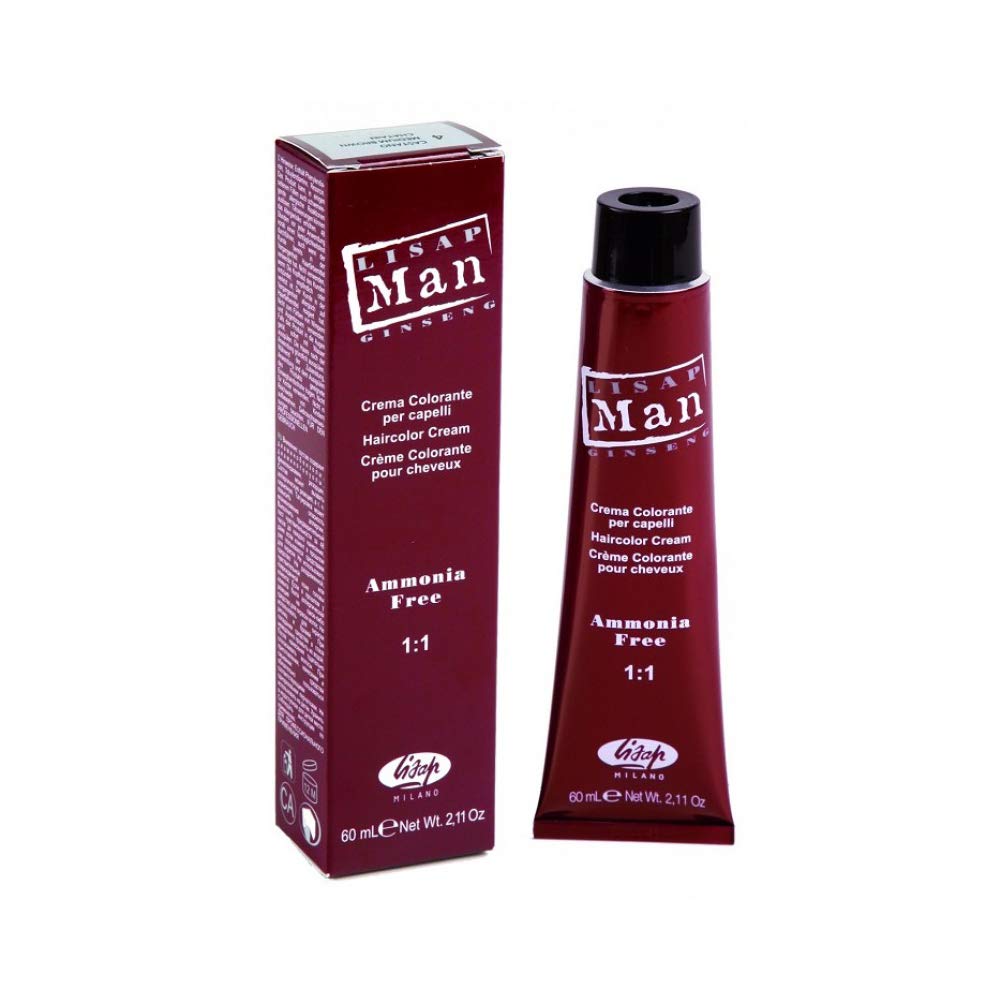 Lisap Man Color Hair Color Cream, 60 ml./2 fl.oz.