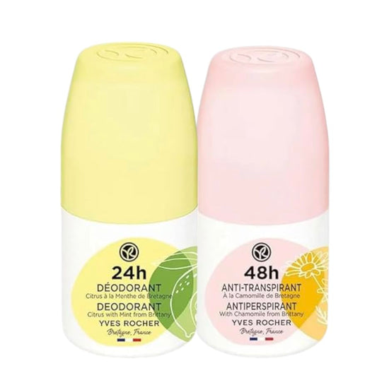 Yves Rocher 48H Antiperspirant – Long-Lasting Freshness, No White Marks, Gentle on Skin – 50ml / 1.7flOz