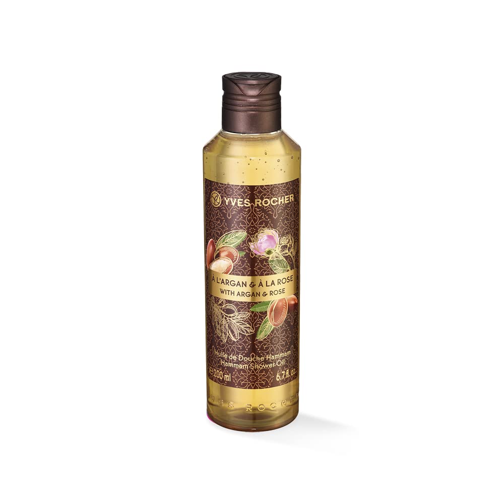 Yves Rocher Hammam Shower Oil with Argan and Rose, 200 ml./6.7 fl.oz.