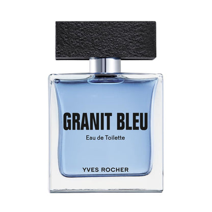 Yves Rocher Granit Bleu Eau de Toilette for Men Long Lasting Fragrance 50 ml./1.7 fl.oz.