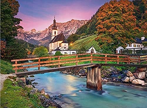 Castorland 200801, Sunset in Ramsau, 2000 Pieces Jigsaw Puzzle
