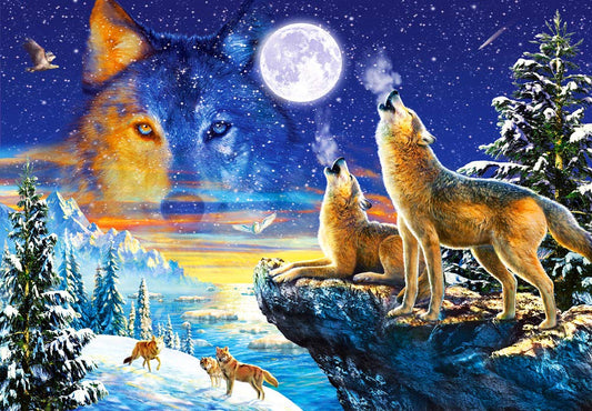 Castorland Puzzle 1000 Pieces, Howling Wolves - С-103317